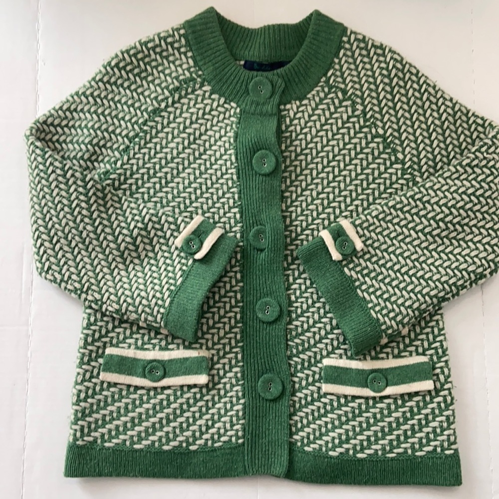 Boden knit herringbone tweed cardigan